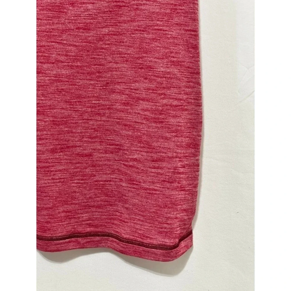 Lululemon 4 Red Snakeskin Print Heathered Racer Back Sports Bra Athletic Tank